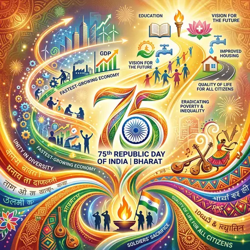 75th Republic Day of India - Unity, Diversity & Progress Celebration