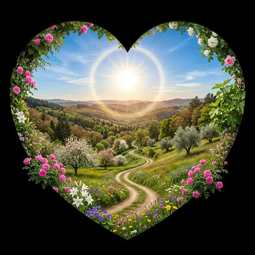 Heartwarming Forest Trail Photo with Scenic Beauty