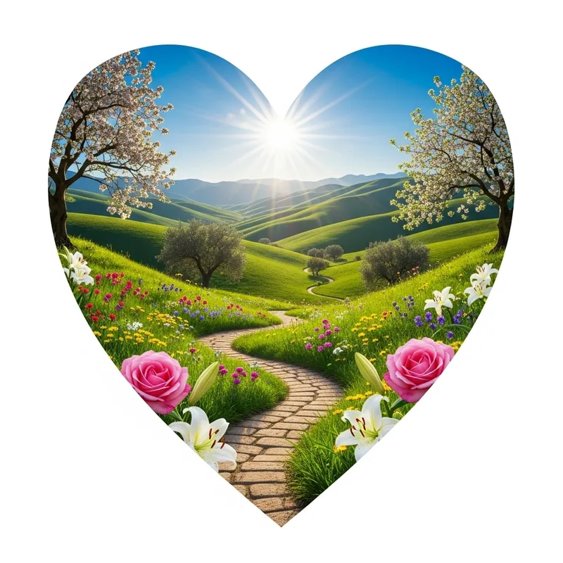 Heartwarming Forest Trail Photo with Scenic Beauty