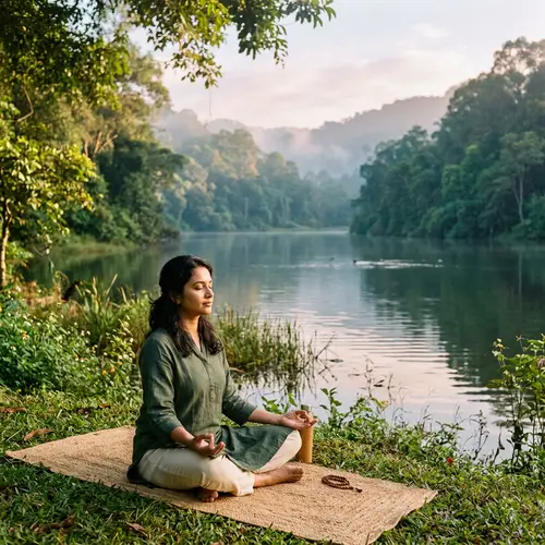 Meditation by Tranquil Lake: Inner Peace Awaits