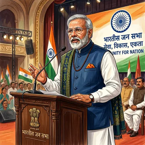 Generic Male Politician from India - Illustration