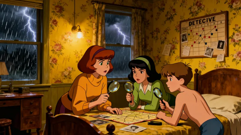 Velma and Daphne Uncover Secrets in Vintage Style