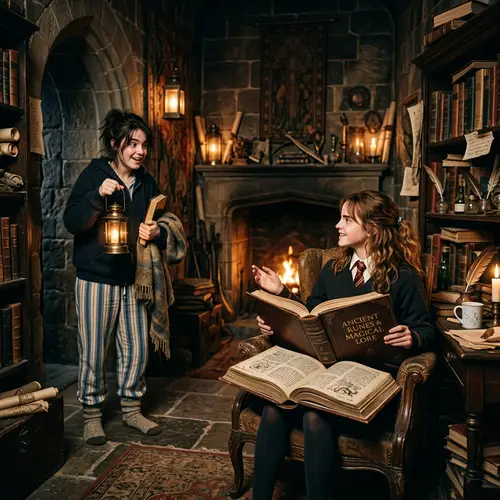 Hermione Granger in Hogwarts Secret Room