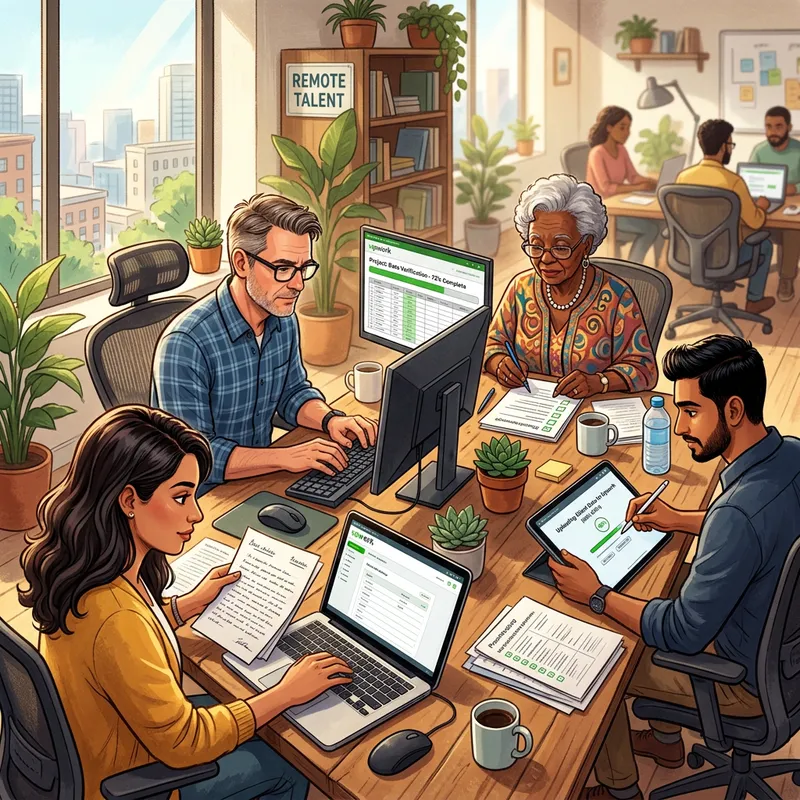 Unique Data Entry Portfolio for Upwork | Work Human