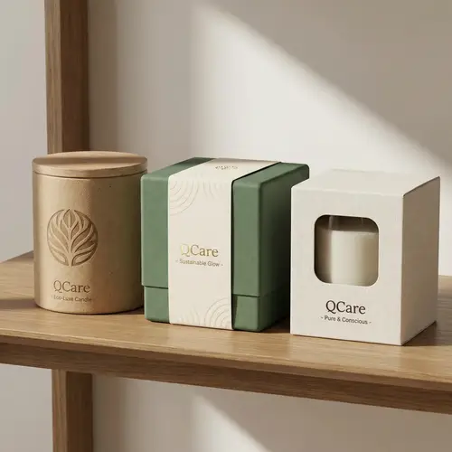 Eco-Friendly QCare Candle Box Design Ideas