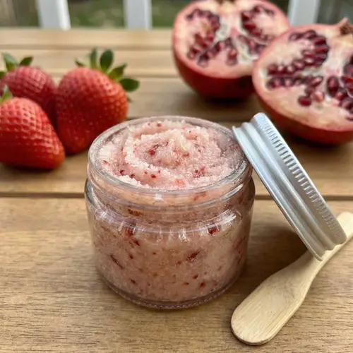Organic Fruit Infused Handmade Lip Scrub for Soft Lips