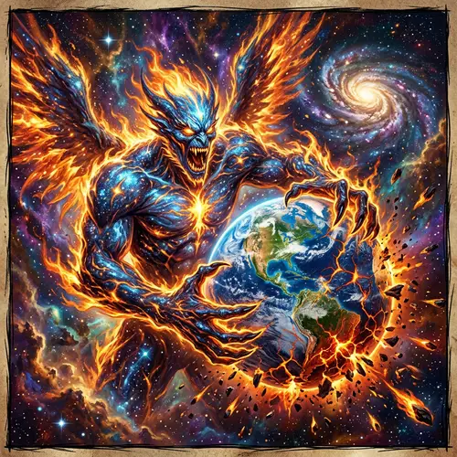 Cosmic Power Metal Album Cover Design