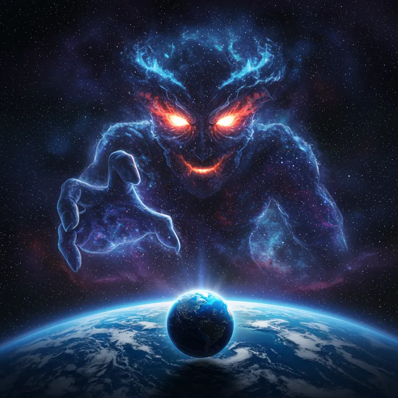 Cosmic Power Metal Album Cover Design