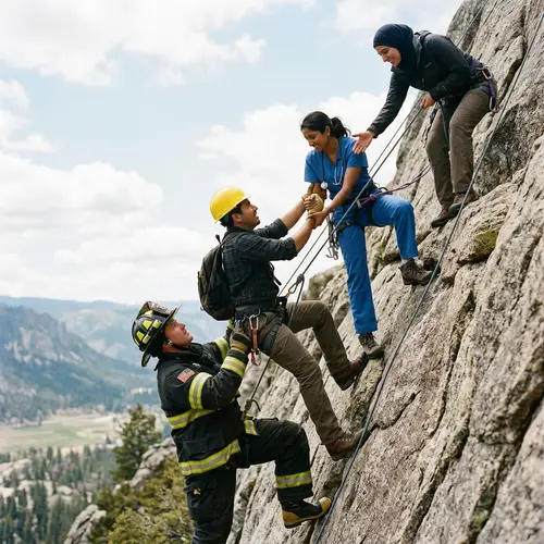 Teamwork in Action: Professionals Helping Each Other