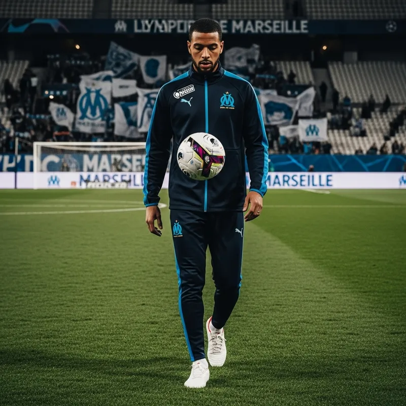 Cinematic Portrait of Marseille Footballer in HD