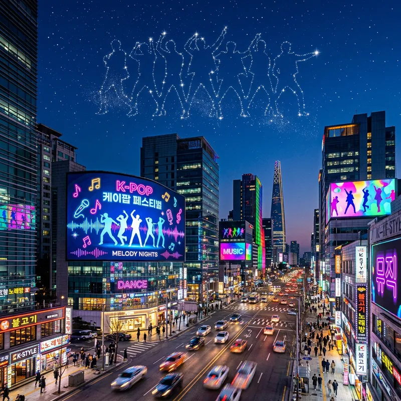 Billlie K-pop Cityscape | Neon Lights & Silhouettes Billlie K-pop Cityscape | Neon Lights & Silhouettes