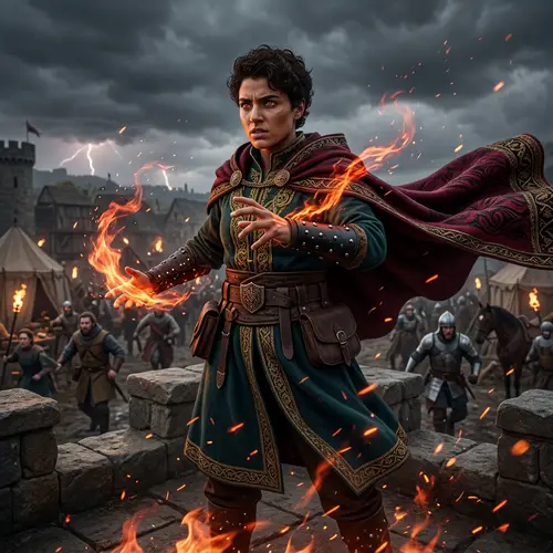 Dynamic Medieval Guild Leader of Strength and Chaos