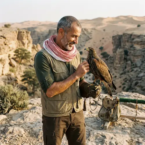 Middle-Eastern Man With Hawk: A Beautiful Display of Trust and Affection