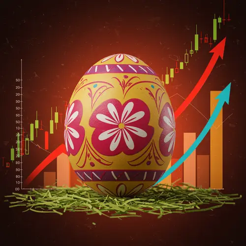 Vibrant Easter Egg Art for Financial Growth