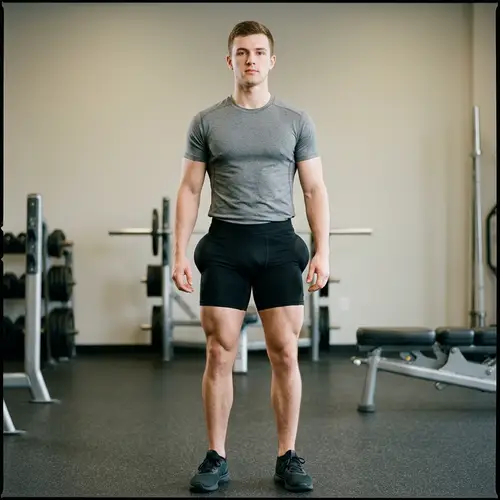 Anatomical Young Man with Enhanced Gluteus Muscles