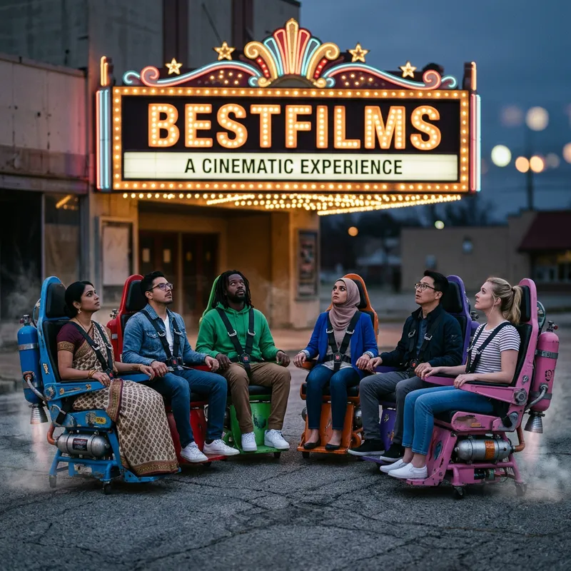 Vibrant Rocket-Powered Chairs at BestFilms - A Cinema Marvel