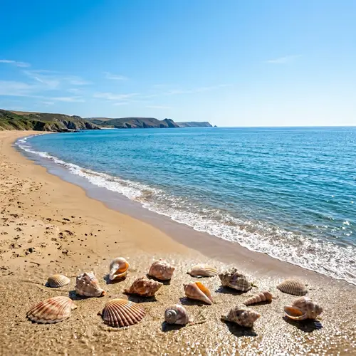 Tranquil Azure Sea Landscape | Serene Shoreline View