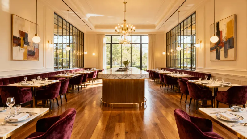 Beautiful Custom Restaurant Interior Design Photography