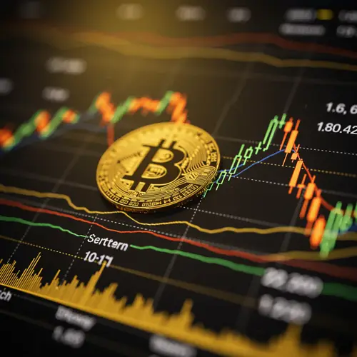 Hyperrealistic Trading Screen: Bitcoin & Gold Charts