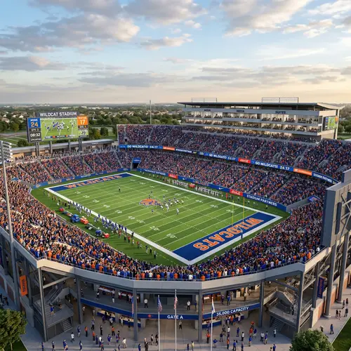 35,000 Seat NFL Style Outdoor Stadium Features