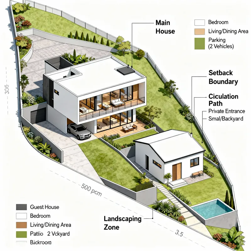 Innovative Architectural Designs for Irregular Sloped Plot