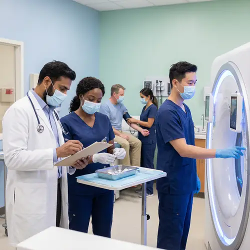 Diverse Medical Team in Action | Hospital Scene