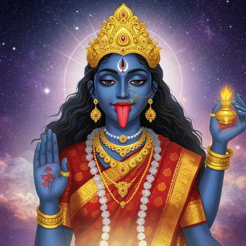 Divine Depiction of Goddess Kali Art
