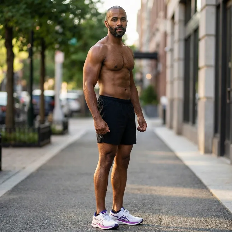 Powerful Bodybuilder with Muscular Definition