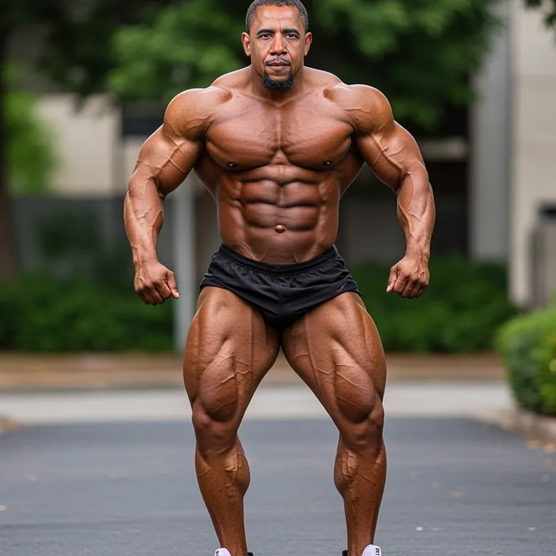 Powerful Bodybuilder with Muscular Definition