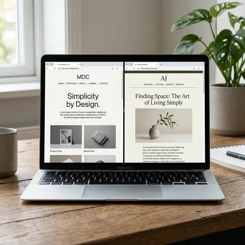 Minimalist Website Design | Clean Lines & White Space