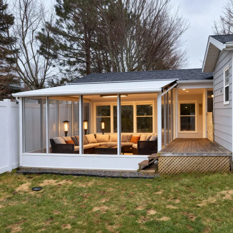 Create a Cozy Indoor Patio for 3 Seasons