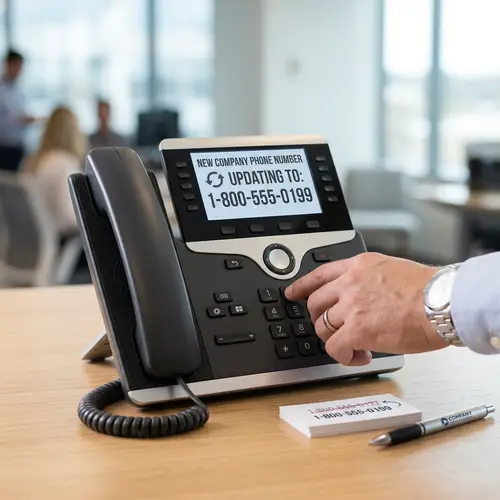 Professional Company Phone Number Change Imagery