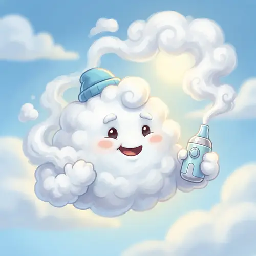Cloud Buddy with a Vape: Fluffy and Fun