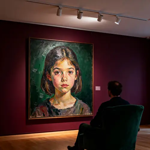 Explore Modern Art in a Dimly Lit Gallery