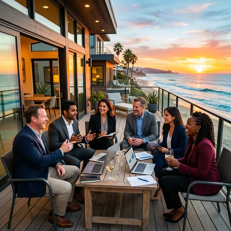Business Leaders Discuss Strategies by the Beach House Business Leaders Discuss Strategies by the Beach House