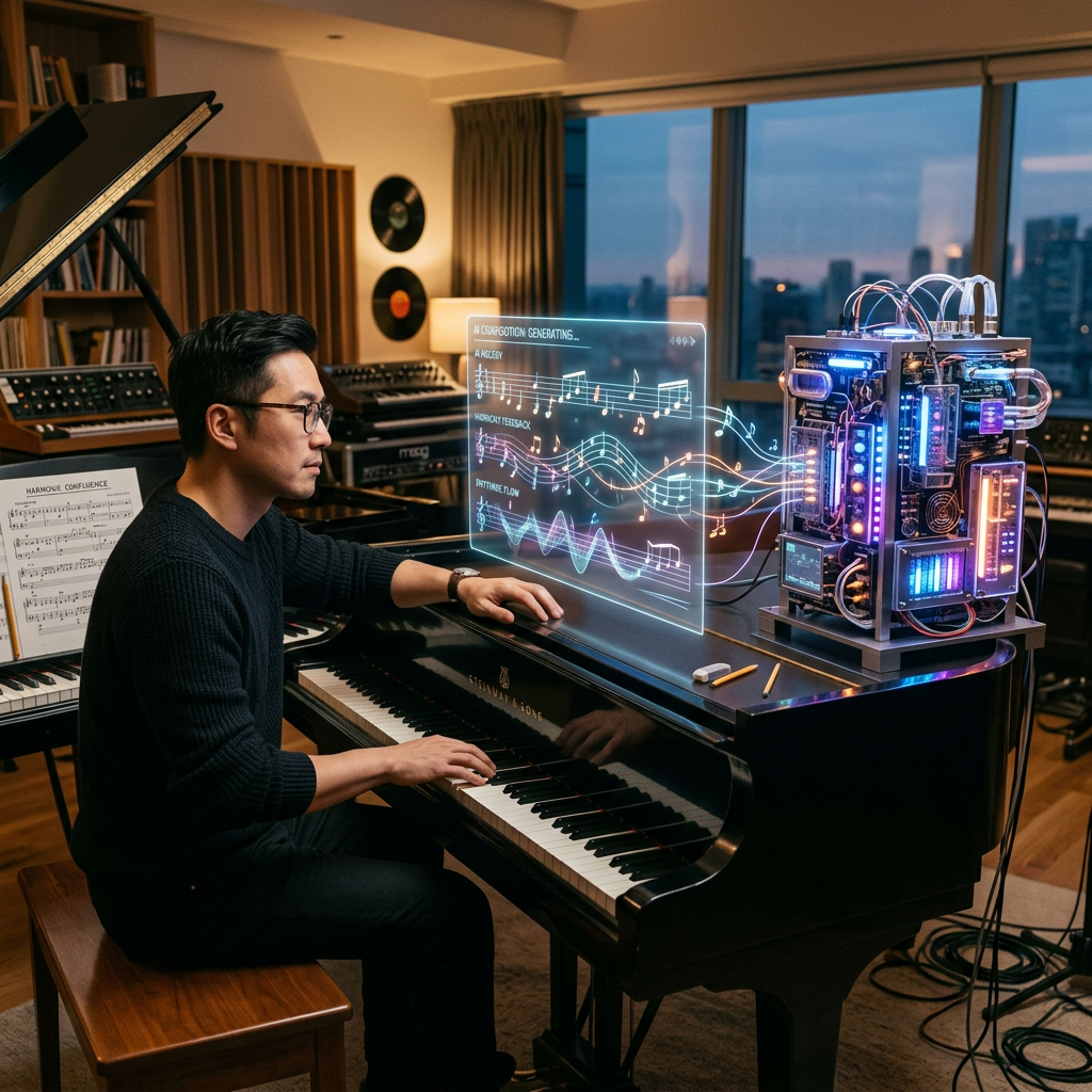 Human & AI Collaboration in Music Creation | AI Art Generator | Easy-Peasy. AI
