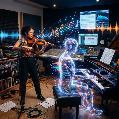 Human & AI Collaboration in Music Production Studio