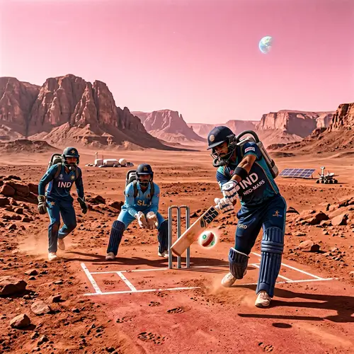 South Asian Cricket Players Compete on Mars | Cricket Gear in Space
