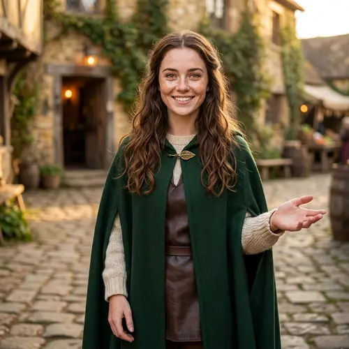 Rita in Green Cloak | Kelly Jamm Character Art