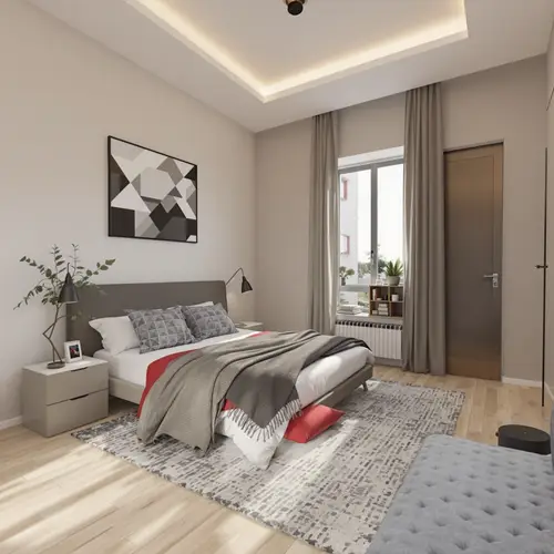 Cozy 5x5 Meter Bedroom and Hall Design