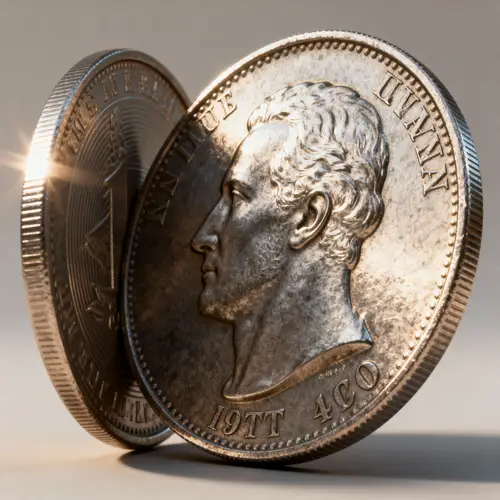 3D Textured Coin Animation with Light Effects