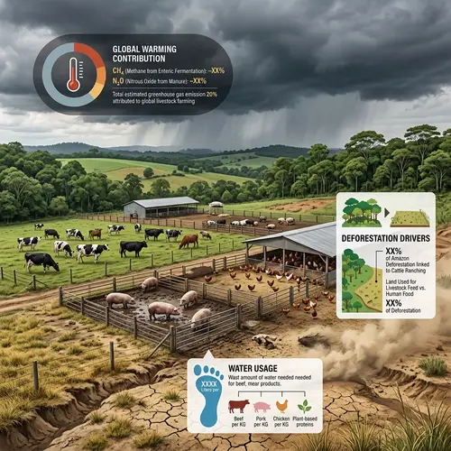 Livestock Farming Climate Impact: Environment Reality