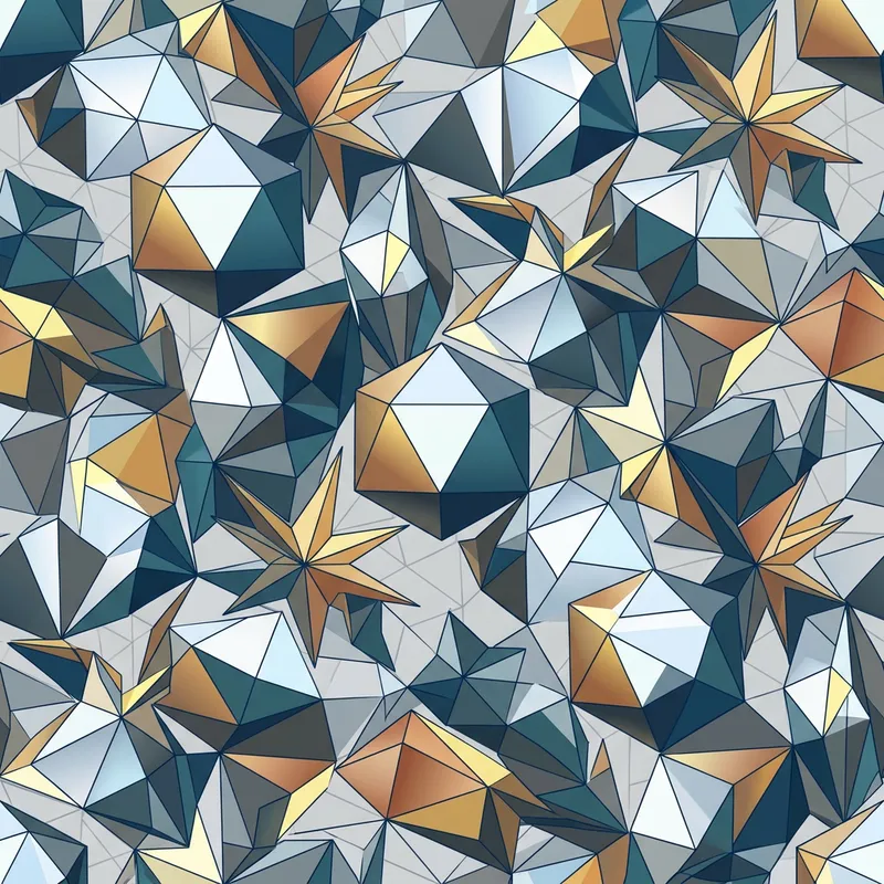 Geometric Origami Surfaces Seamless Pattern for Modern Appeal