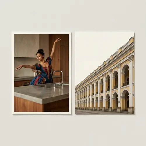 High-Resolution Ballet Invitation Card Design | Studio Lighting