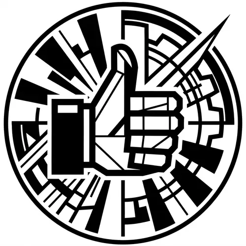 Russian Constructivism Social Media Like Logo Design