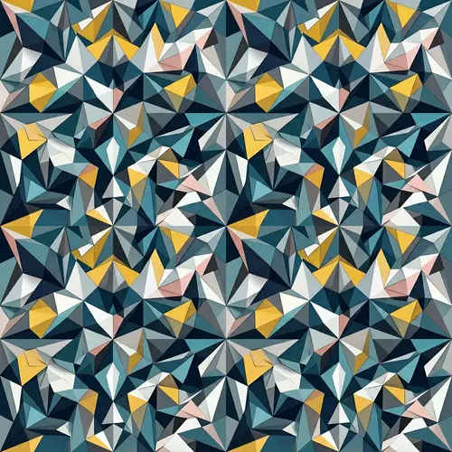 Geometric Origami Surfaces Pattern | Vector Graphics Art