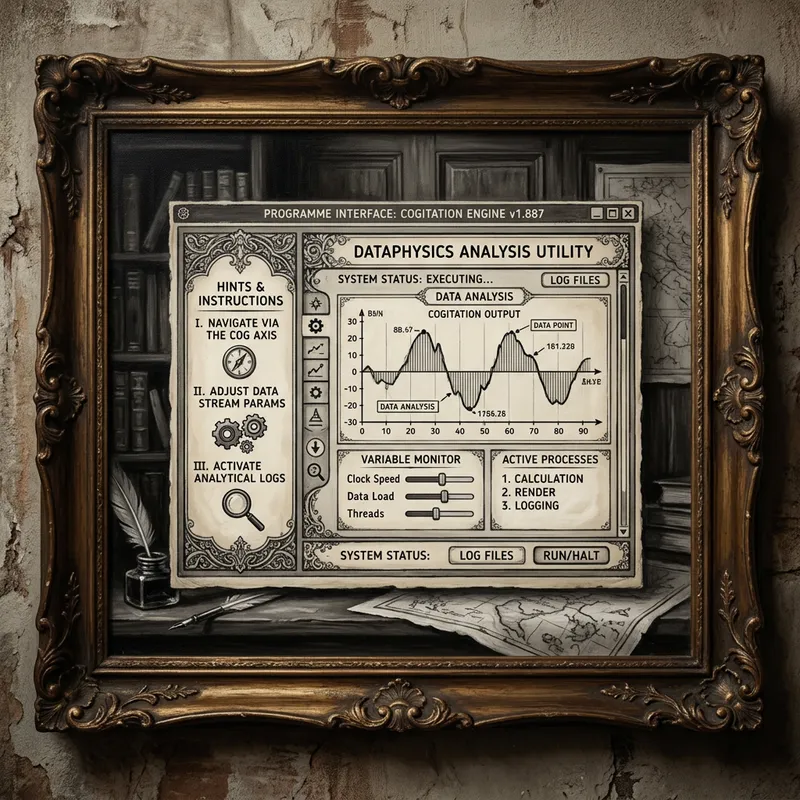 Vintage Black-and-White Poster Program Interface with Chiaroscuro Lighting Vintage Black-and-White Poster Program Interface with Chiaroscuro Lighting