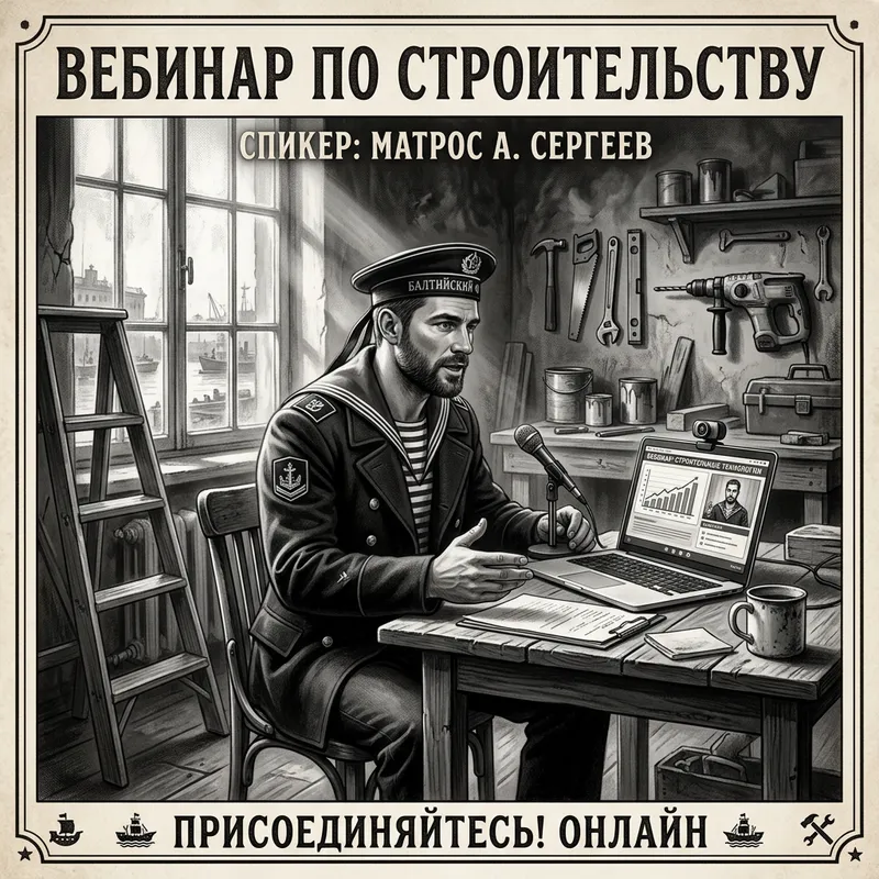 Vintage Russian Sailor Webinar in Chiaroscuro Setting