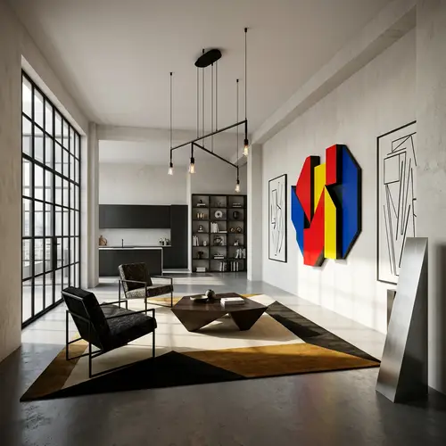 Sleek & Minimalist Designer Interior - Late 19th & 20th Century Style