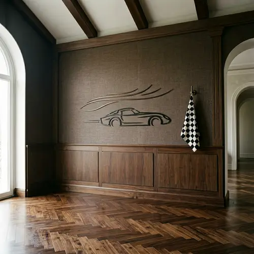 Elegant Italian Style Interior with Racing Elements